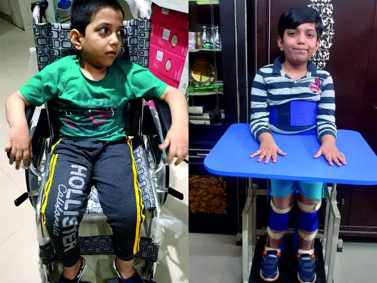 UAE based Hyderabadi parents seeks public help for 8-yr-old son's treatment costing Rs 5 crores