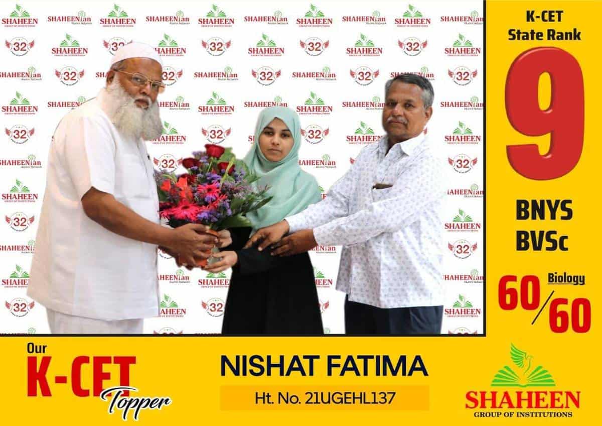 Nishat Fatima bags 9th rank in K-CET 2021 medical stream