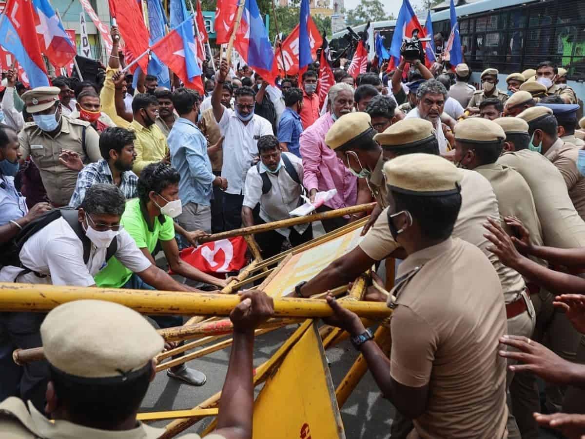 Bharat Bandh: Protests in several states against farm laws