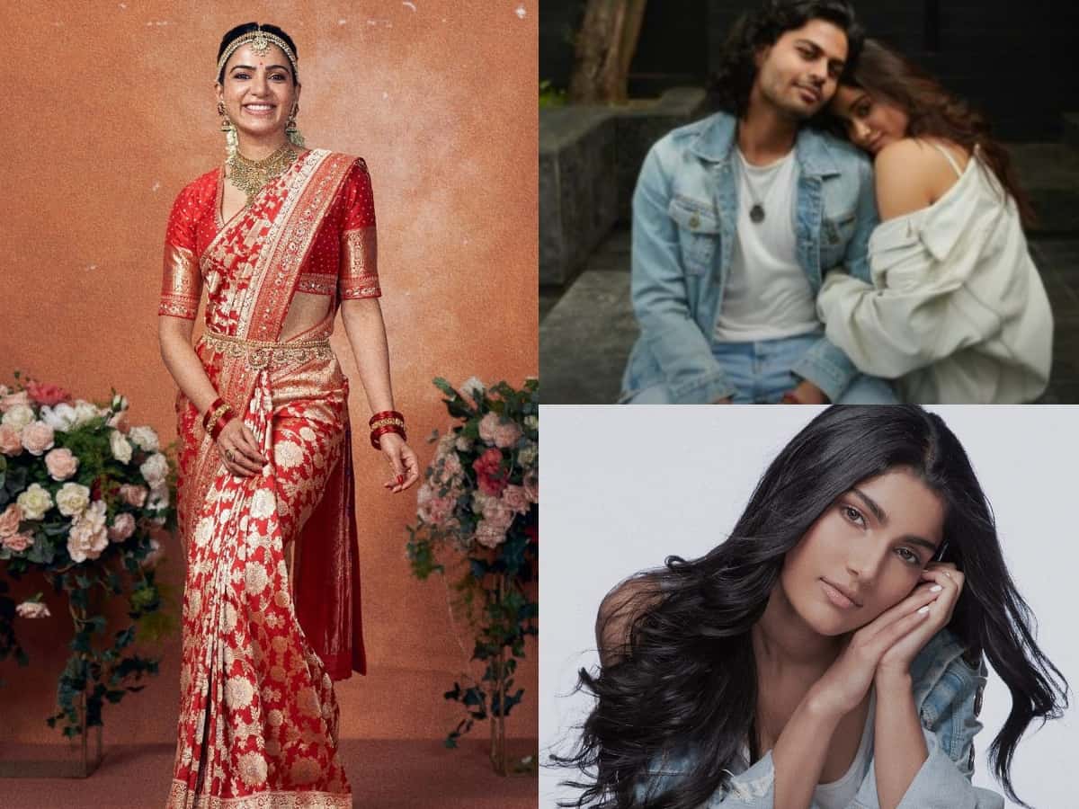 Trending pics: Samantha turns bride, Janvhi Kapoor with bf, Salman Khan's niece Alizeh & more