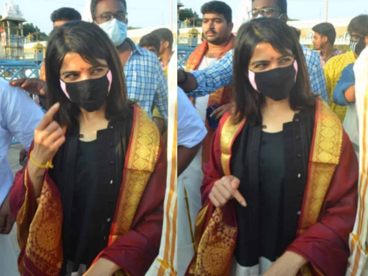 Samantha's firm reply to reporter on divorce rumours at Tirupati temple goes viral [Video]