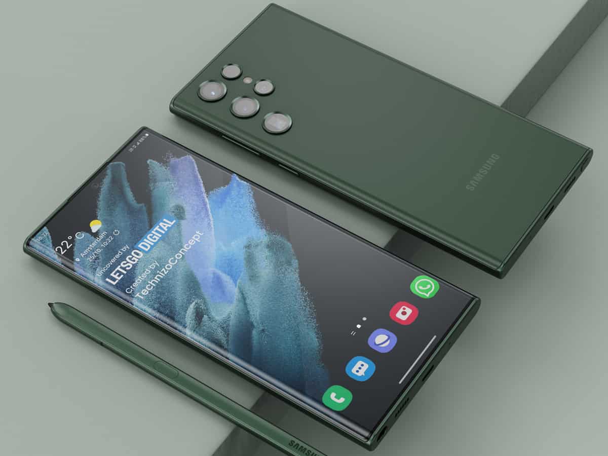 Samsung Galaxy S22 Ultra design revealed online