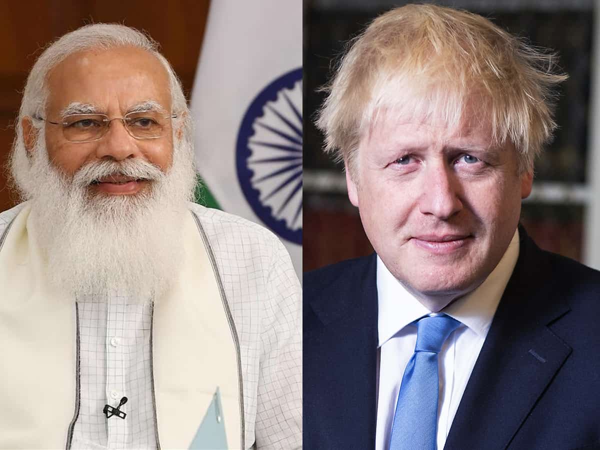 Modi, Boris Johnson connect to discuss vaccine certification, trade, climate