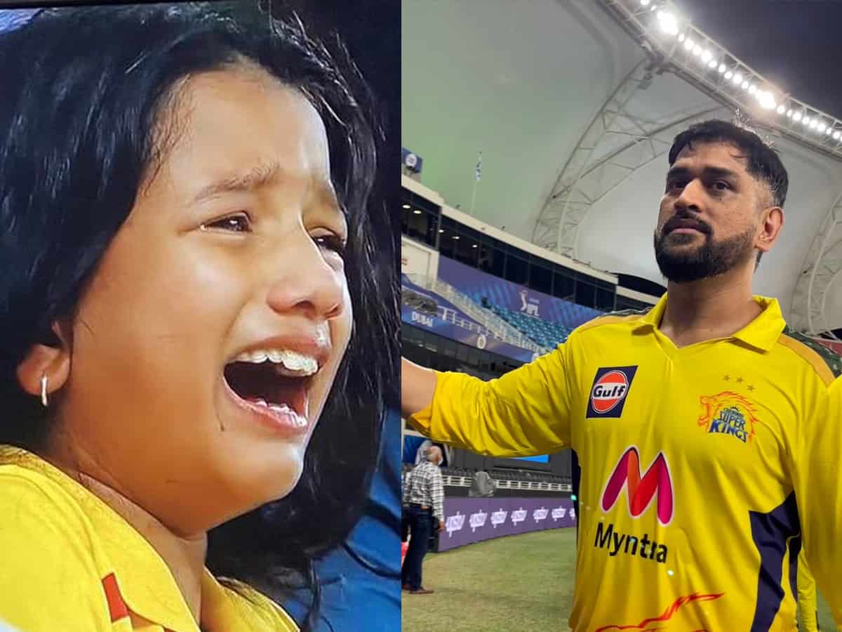 IPL 2021: Dhoni gifts autographed ball to emotional kid