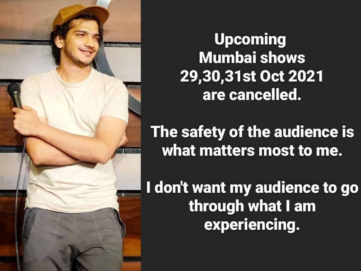 Munawar Faruqui cancels his Mumbai shows after threats from right-wing