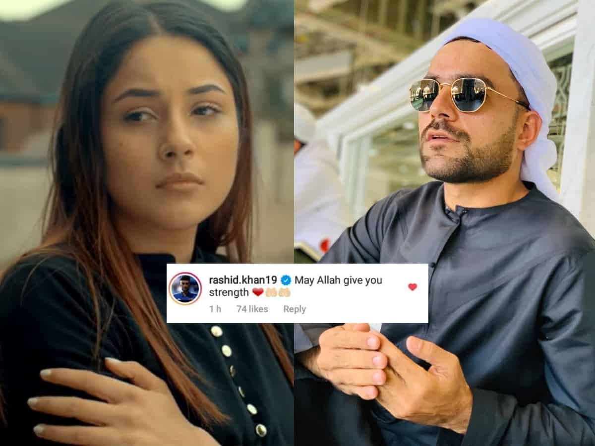 Shehnaaz Gill gets support from cricketer Rashid Khan: 'May Allah give you strength'