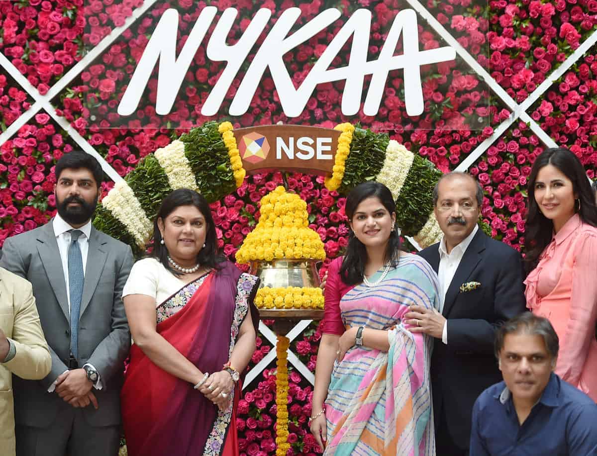 Photos: Nykaa's IPO listing at NSE