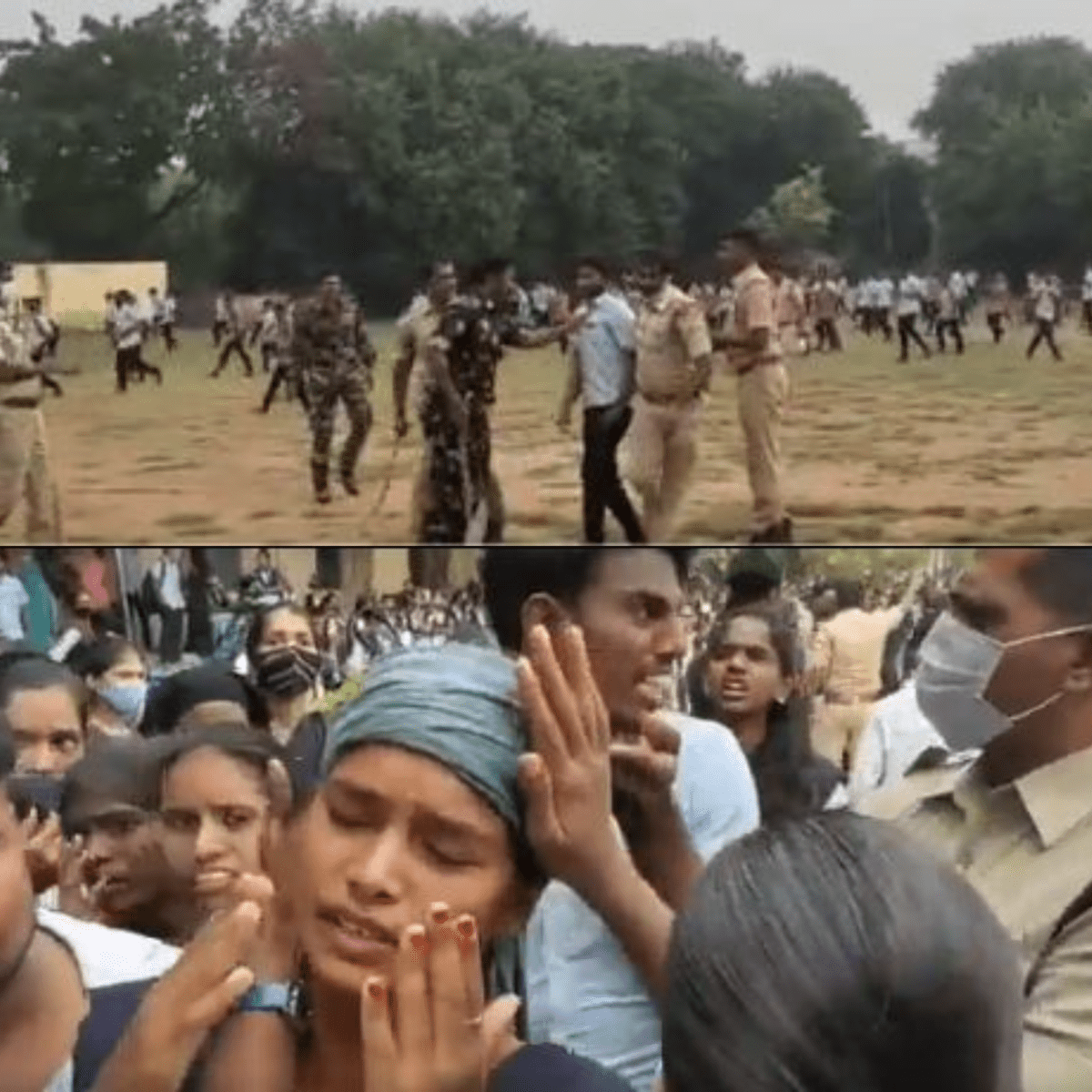Student unions called bandh after police lathi-charge students in Anantapur