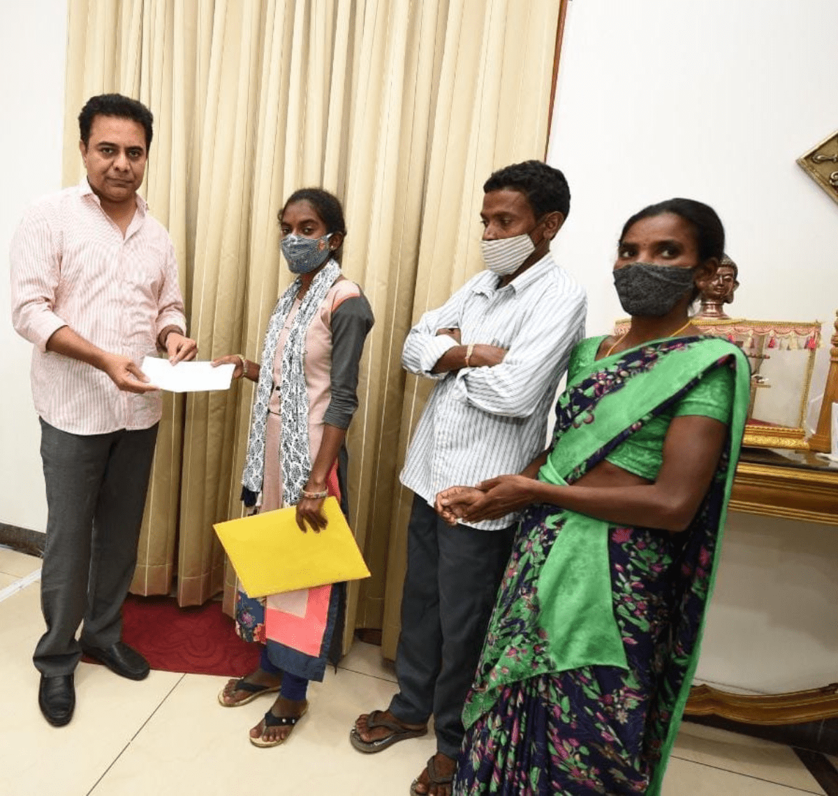 KTR helps tribal student to pursue education in IIT-Varanasi