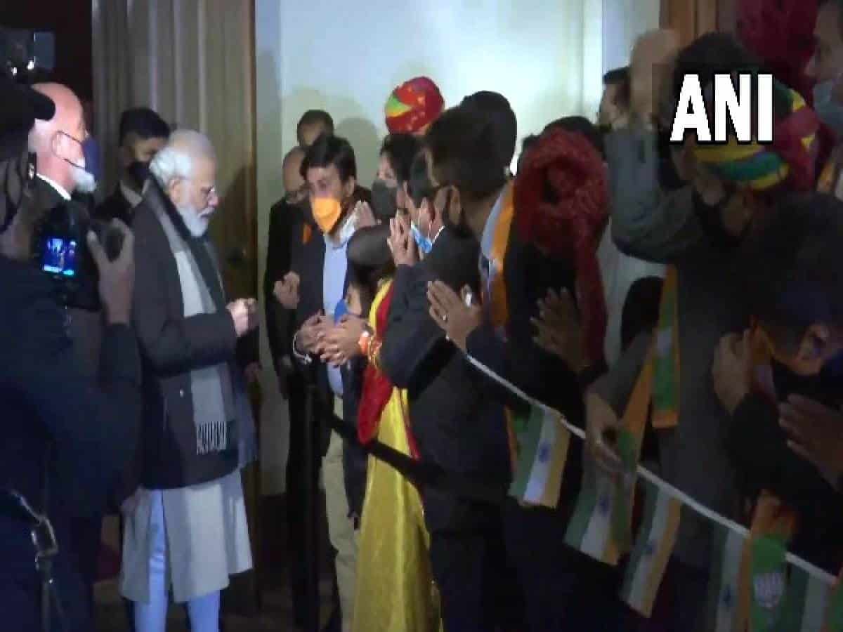 "Modi Hai Bharat Ka Gehna" song as PM arrives in Glasgow for COP26 summit