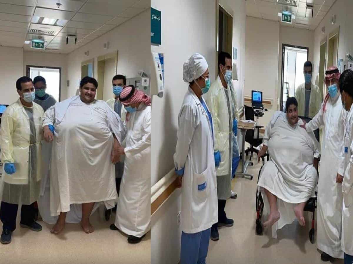Watch: Saudi Arabia man weighing 500kg walks for first time in 6 years