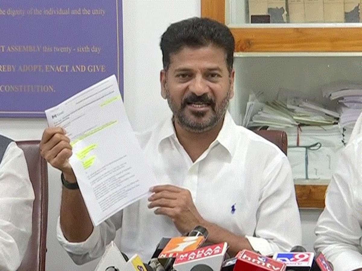 Revanth Reddy alleges corruption in Telangana Martyrs Memorial's building cost