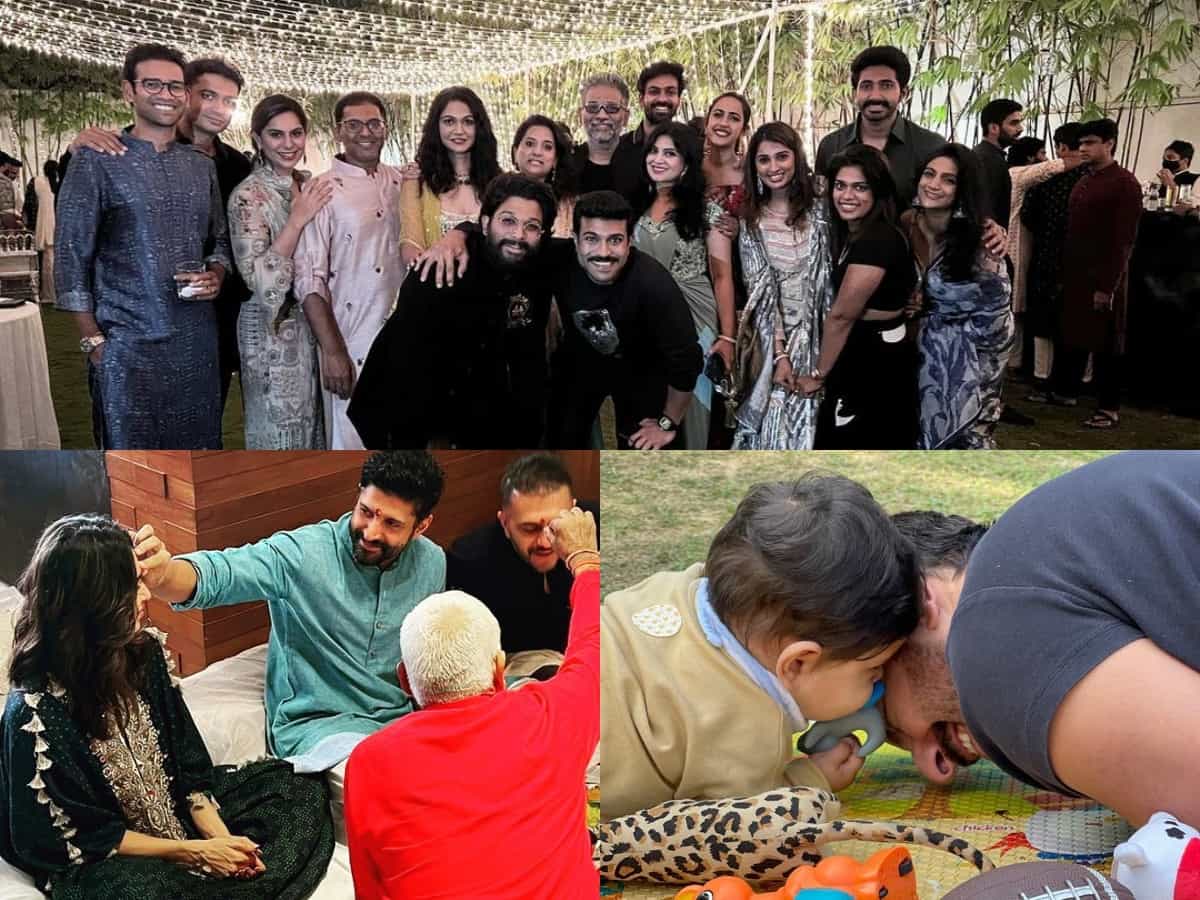 Trending pics: Tollywood's Diwali party in Hyderabad, Vicky Kaushal in Abu Dhabi & more