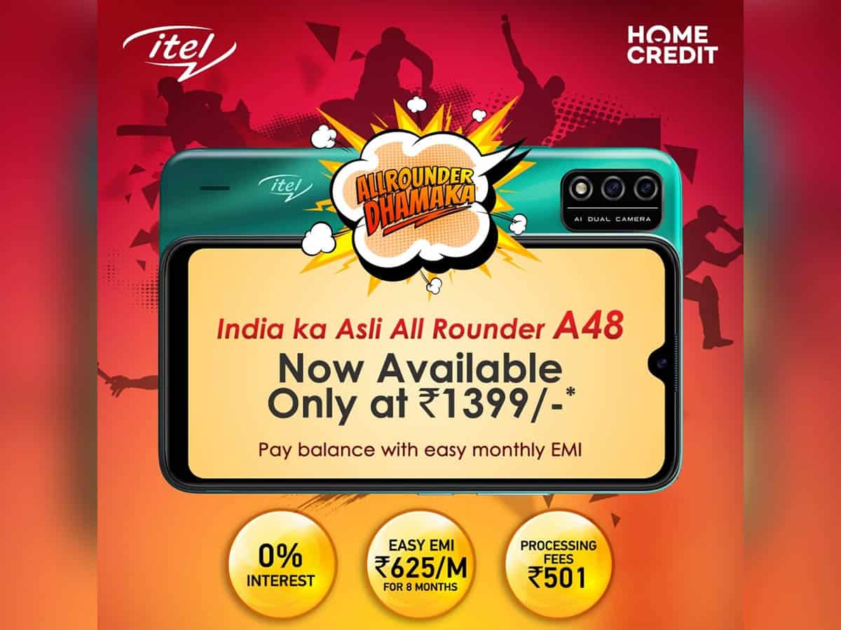itel A48 now available at Rs 1,399