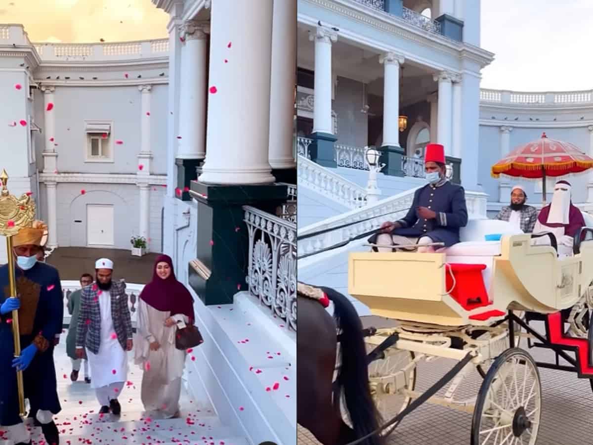 Sana Khan is in love with Hyderabad; visits Taj Falaknuma Palace