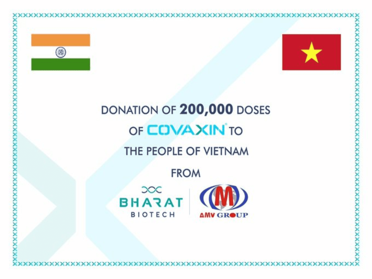 Bharat Biotech to donate 2 lakh Covaxin doses to Vietnam