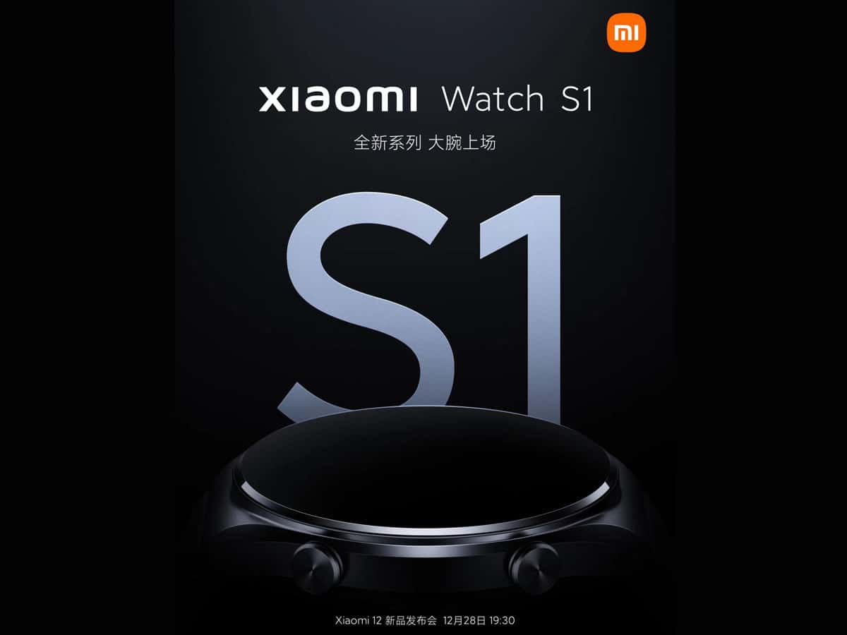 Xiaomi Watch S1 to launch on Tuesday: Report